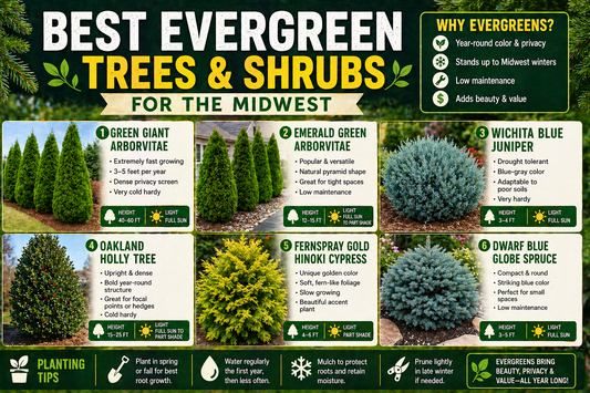Best Evergreen Trees & Shrubs for the Midwest