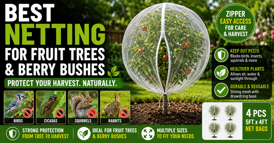 Best Fruit Tree and Berry Bush Netting for Birds, Bugs, and Cicadas