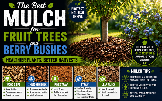 Best Mulch for Fruit Trees and Berry Bushes
