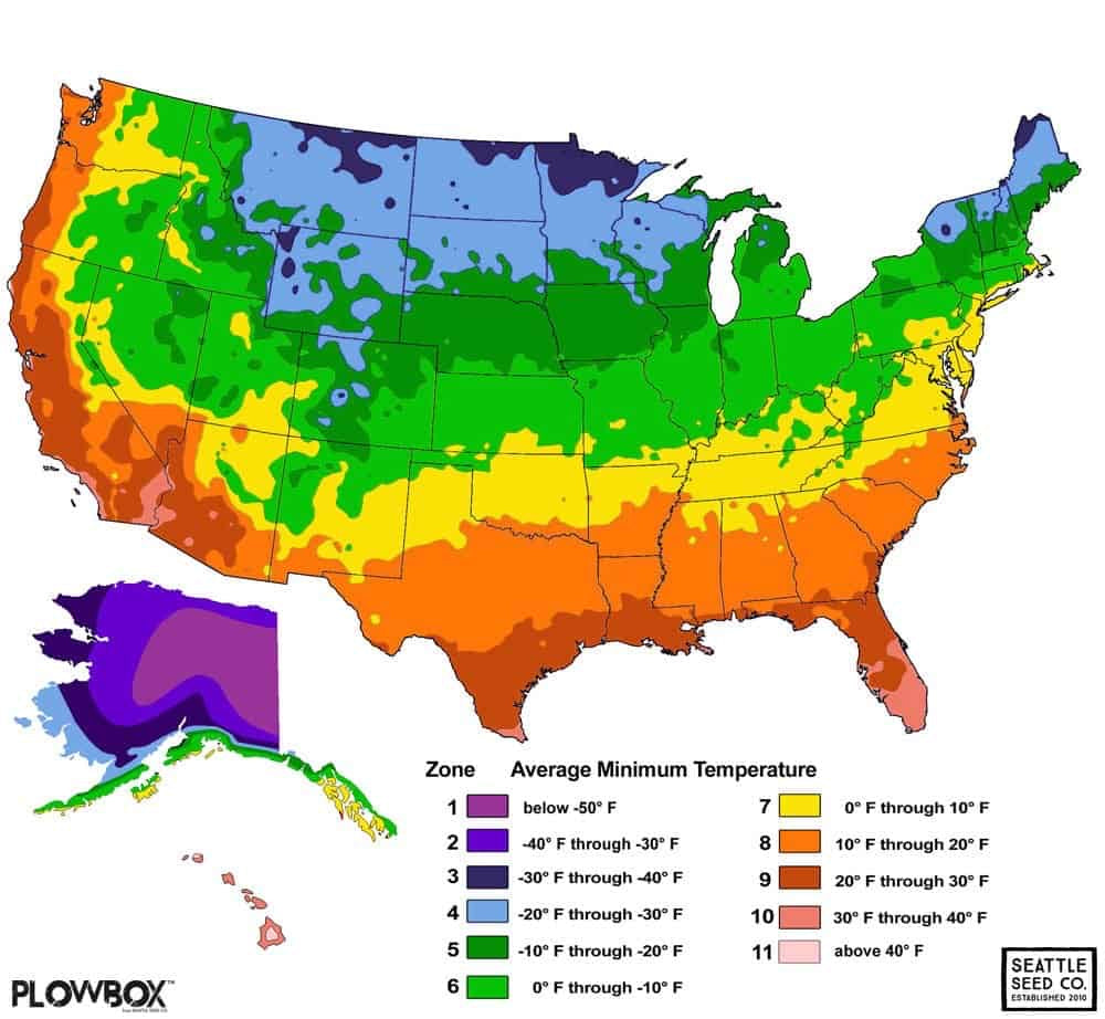 grow zone map